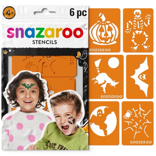ŠABLÓNY MAĽOVANIA NA TVÁR HALLOWEEN SNAZAROO