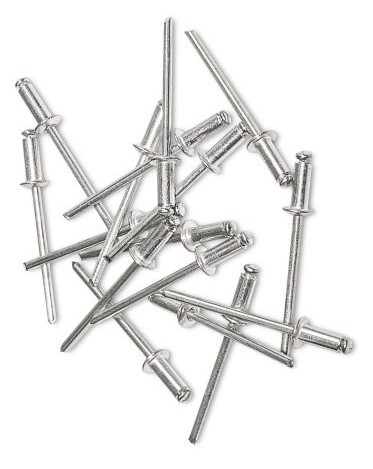 Hliníkové nity Silver 4,8x12mm 50 ks