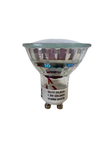 LED žiarovka HALOGEN GU10 1,3W 3000k TEPLÁ 60lm