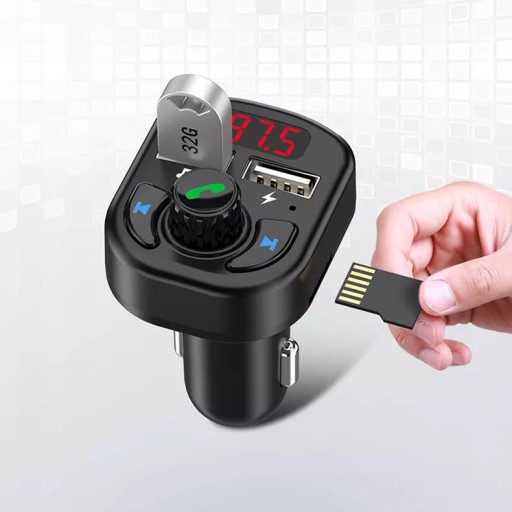 FM vysielač, Bluetooth MP3 nabíjačka 2x USB