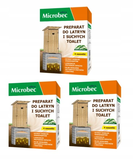 BROS - MICROBEC PRÍPRAVOK NA POZDRAVY, Septiky a suché WC 4X30G 0,12 KG