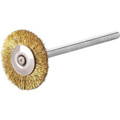 Miniatúrna okrúhla kefa, vlnitý mosadzný drôt 19