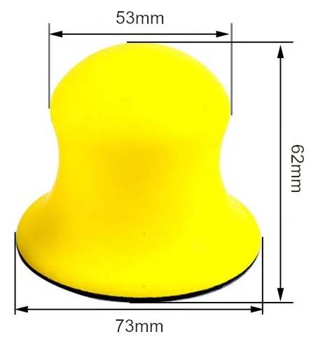 Držiak na ručné leštenie so suchým zipsom 75 mm