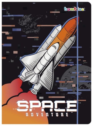 Školské leporelo A4 s gumičkou KOSMOS Space Bambino