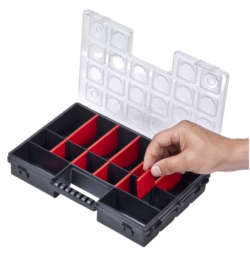 PLASTOVÝ BOX NA ORGANIZÁTOR 284x182x50 14 ODDELENÍ