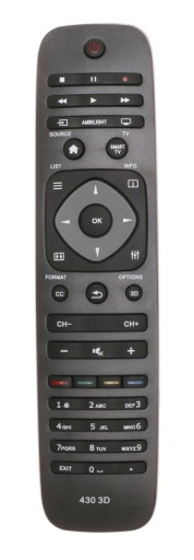 DIAĽKOVÉ OVLÁDANIE PRE TV PHILIPS SMART 3D 4K 430 TV