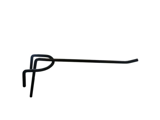HÁČKOVÝ ZÁVĚSNÝ HÁK NA MRIEŽKY 25CM, ČIERNA