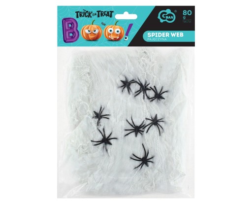 Biela dekoračná pavučina halloweensky karneval 80g