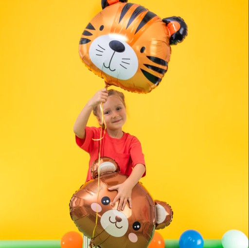 Fóliový balónik Teddy Bear Head Animals Birthday Party 55x58cm