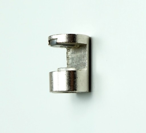 Sklenený držiak police, 5 mm kolík, nikel