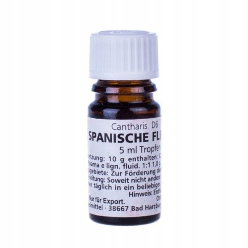 ŠPANIELSKÉ MUŠIE KVAPKY S D6 CANTHARIS 5ML