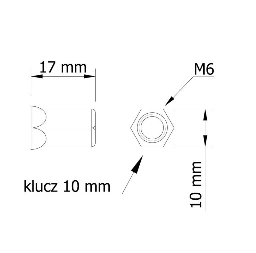 Konektor A141 na pripojenie pracovnej dosky a dosky l 150 mm