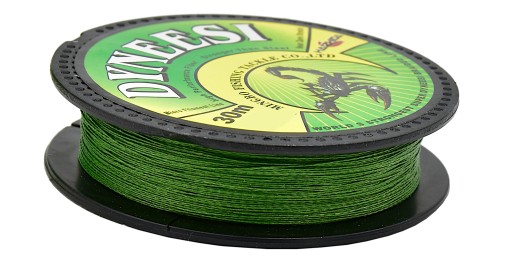 Pletená šnúra Dyneesi na náväzec 0,20 mm ZELENÁ 30 m