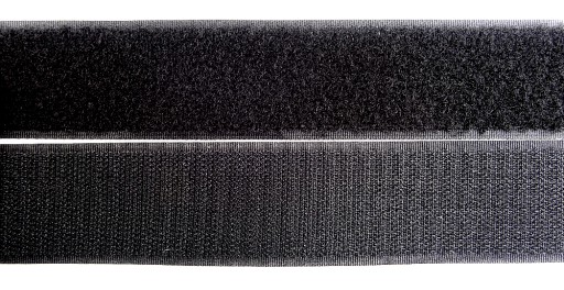 Páska na suchý zips 4cm ČIERNA cena za 1m SET 18257