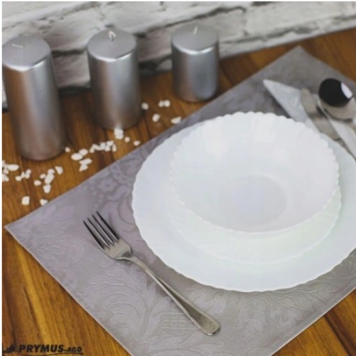 MISKA NA ŠALÁT OPÁL BIELA 23 CM TANIER