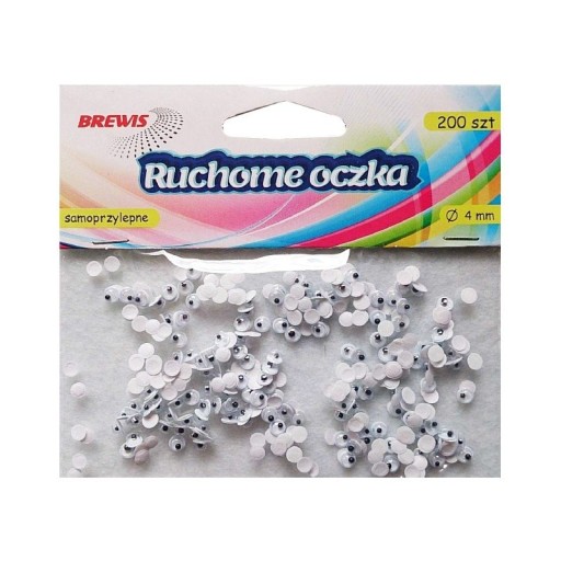 POHYBLIVÉ SAMOLEPIACIE OČI RO22 4mm BREWIS
