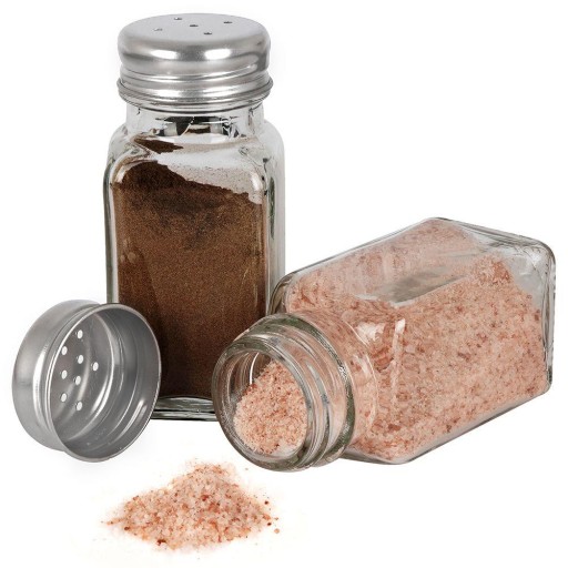 SOĽNIČKA PAPRIKA SET SKLENENÁ NÁDOBA 2 ks