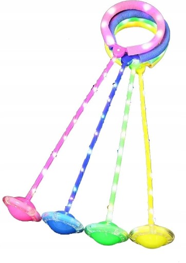 HULA HOP ŠVIHÁK NA NOHY S OSVETĽOVACÍMI LED