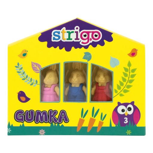 Guma STRIGO so zvieratkami králika