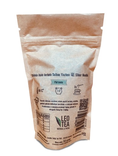 Strieborná ihla Baihao Yinzhen biely čaj NEEDLE 25