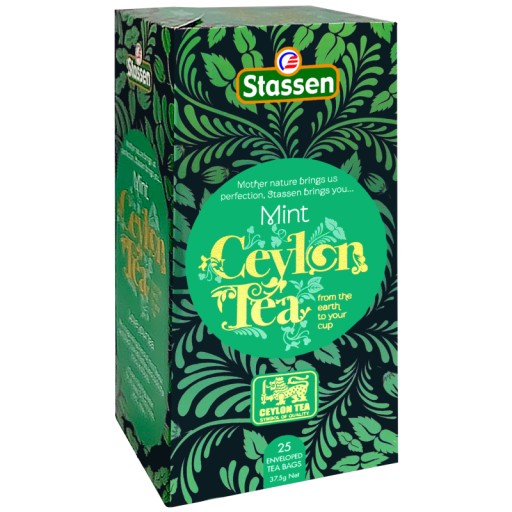 STASSEN Mint Black Tea - Cejlónsky čierny čaj MINT - 25 VRECOV