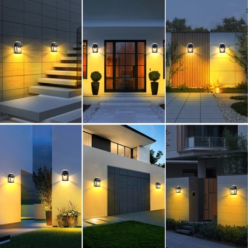 LED SOLÁRNE LAMPY VONKAJŠIE NÁSTENNÉ LAMPY SÚMRAK SNÍMAČ POHYBU