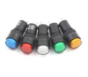 Kontrolka 12mm 230V AC biela