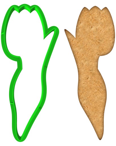 VEĽKONOČNÁ forma Vykrajovačka na perníky EASTER Flower Tulipán 10cm