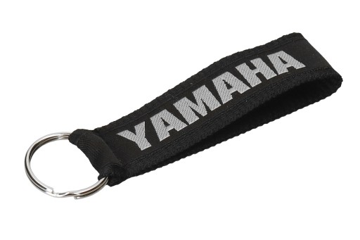 Prívesok na kľúče Prívesok na kľúče Yamaha čierna s bielou výšivkou