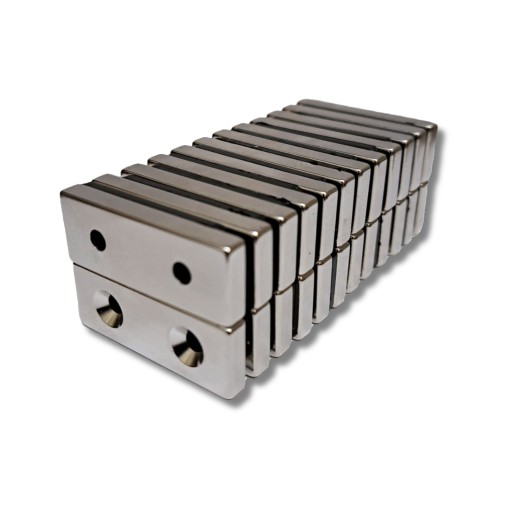 Neodymový magnet 40x15x5 mm na skrutku Strong