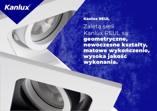 Kanlux REUL DTL W/B GU10 stropné očko