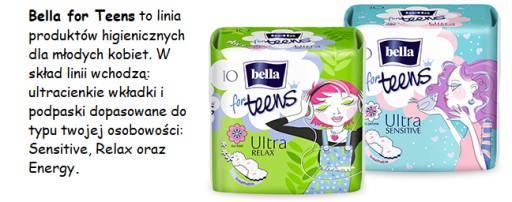 BELLA PRE TEENS VLOŽKY Relax MIXFORM 20 ks.