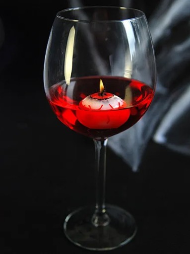 Dekorácia HALLOWEEN - Plávajúca sviečka EYE!