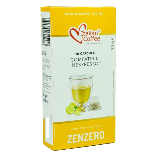 Nespresso Kapsule Zenzero Čaj Infúzia Zázvor Citrón