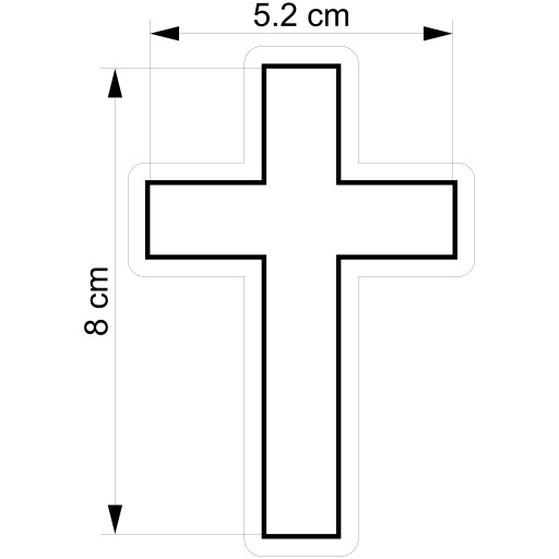 Vykrajovač na sušienky Communion Cross Cross 1