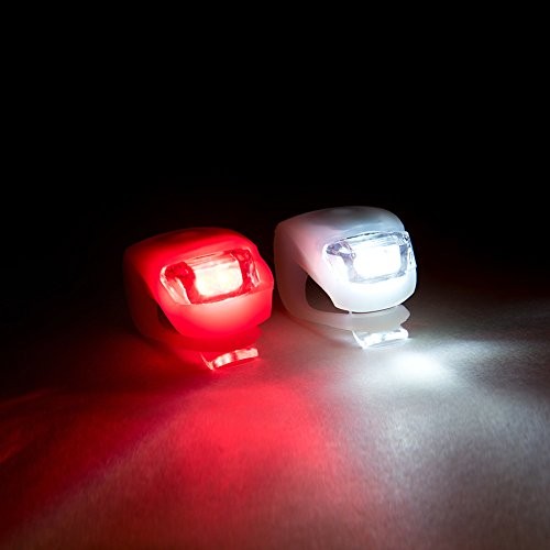Osvetlenie na bicykel, silikónové LED lampy, 2 ks