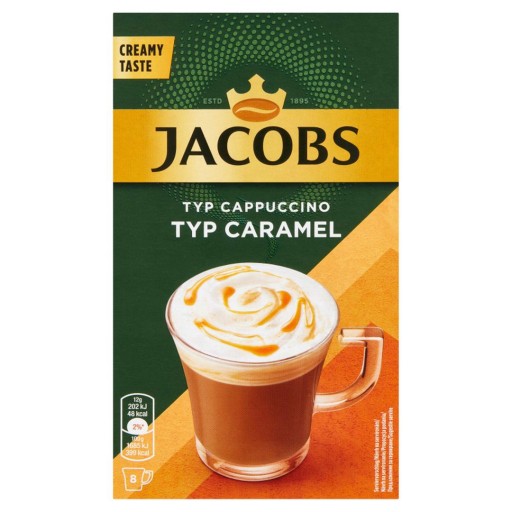 Jacobs Type Cappucino Type Caramel Instantný kávový nápoj 96 g (8 x 12 g)