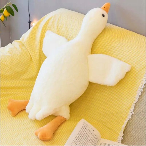 VANKÚŠ MASKOT, PLYŠ, HUS, KÁČKA, VEĽKÝ 50 cm XL