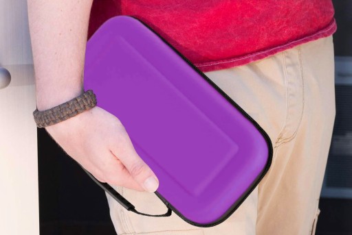 VYSTUDENÉ POUZDRO PRE NINTENDO SWITCH V1 V2 PURPLE