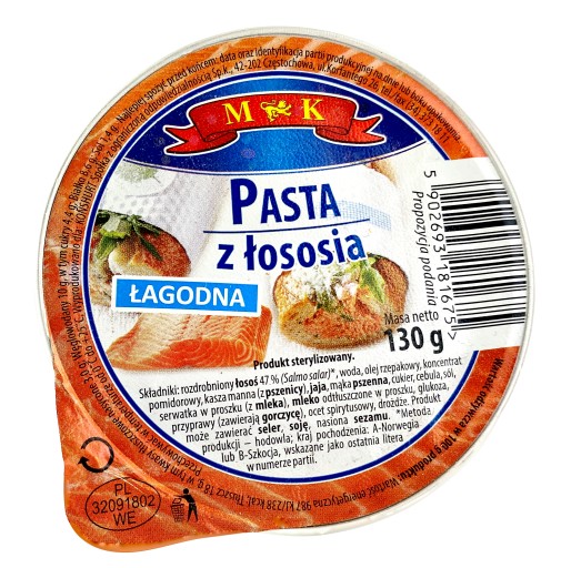 Jemná lososová pasta Konshurt 0,13 kg