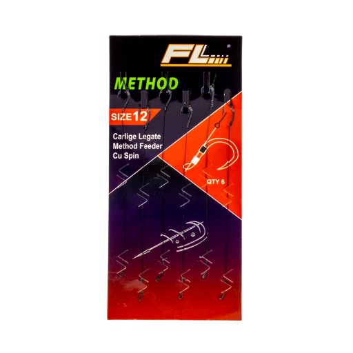 FL Method Feeder Strong bajonet veľkosť 12 0,14mm 6 ks. Pletené vodidlá