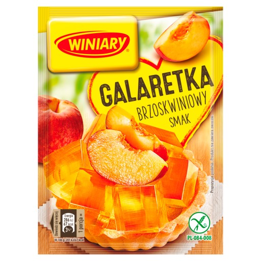 WINIARY Bezlepkové broskyňové želé 3x71g