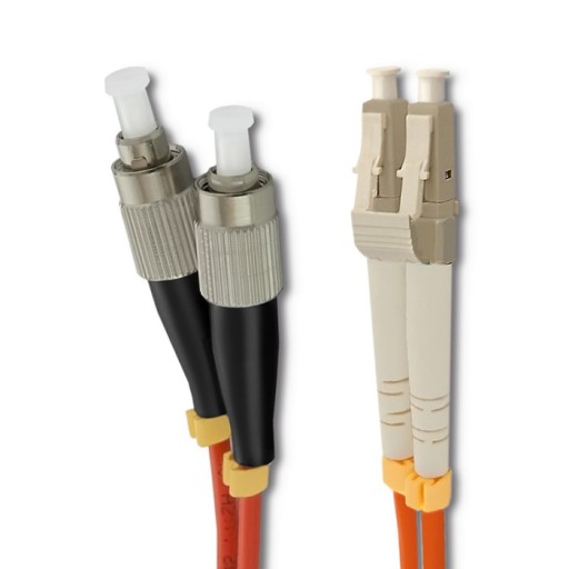 Qoltec prepojovací kábel z optických vlákien LC/UPC - FC/UPC | Multimode | 50/125 | 1 m
