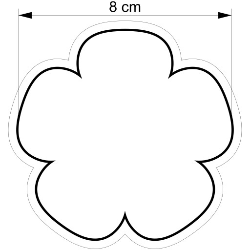 VEĽKONOČNÁ formička Vykrajovač na perníčky EASTER Flower Flower 8cm