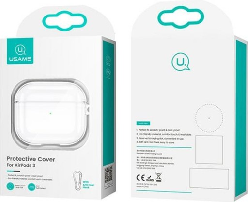 PUZDRO USAMS + KARABÍNA PRE AIRPOD APPLE 3