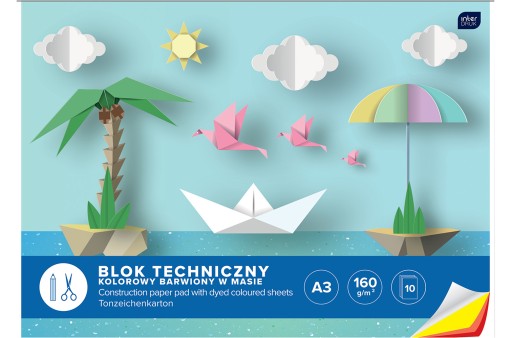 Interprint, farebný technický blok A3, 10 listov