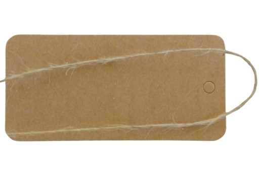 Visačky so šnúrkou 78*38mm, 3 ks, béžová