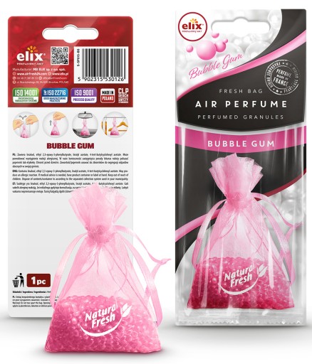 ELIX vôňa BUBBLE GUM sáčok granúl do AUTA