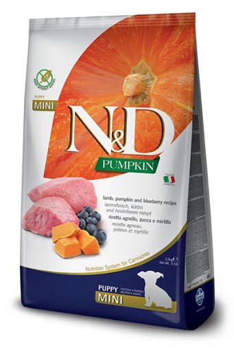 Farmina Mini Puppy Lamb krmivo pre psov, tekvica, 500g HMOTNOSŤ