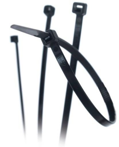 VIAZAČ KABEL na káble KABELOVÝ VIAZAČ ČIERNA 3,6x140 100 ks